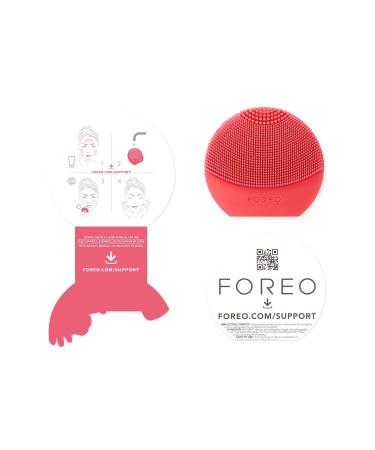 Foreo Luna Play Plus 2 | Ultrahygienic Facial Cleaning Brush for All Skin Types | Travel-Friendly Face Massage Device | Deep Clean in 1 Minute | Peach of Cake - Buy Online on GoSupps.com