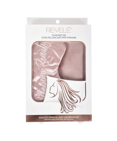 REVEL Satin Sleep Set - Includes 1 Satin Pillowcase 1 Satin Eye Mask - Buy Online on GoSupps.com