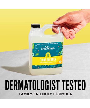 Aunt Fannie's Floor Cleaner Vinegar Wash Concentrate - Bright Lemon 32 oz | Eco-Friendly & Effective - Buy Online on GoSupps.com
