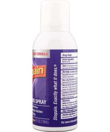 Stopain Extra Strength Pain Relief Spray 4 Oz - 2 Pack | Relief for Muscle and Joint Pain - Buy Online on GoSupps.com