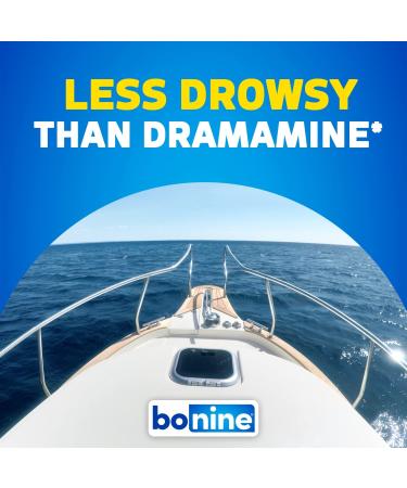 Bonine Motion Sickness Chewable Tablets - 32 Count with Meclizine Hydrochloride - Buy Online on GoSupps.com
