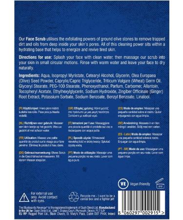 The Bluebeards Revenge Face Scrub For Men Deep Exfoliating Daily Face Wash with Natural Olive Stones and Ginger 30ml - Buy Online on GoSupps.com
