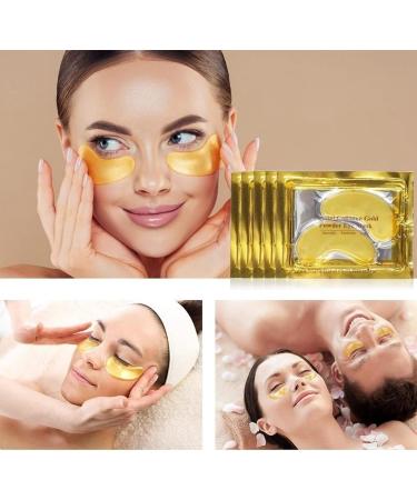 (28 Pairs) 24K Gold Under Eye Treatment Masks Crystal Gold Powder Gel Collagen Eye Mask for Under Eye Wrinkles Remove Eye Bags Dark Circles Hydrating Puffy Eyes - Buy Online on GoSupps.com