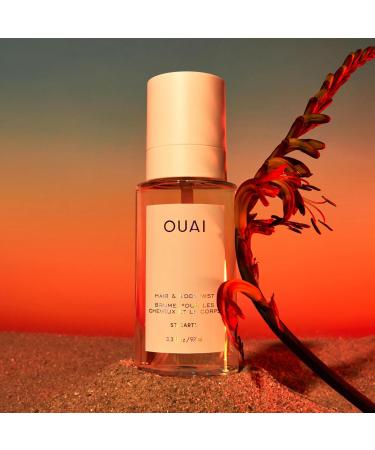 OUAI St. Barts Hair and Body Mist - Tropical-Scented Hair Perfume and Body Spray - Notes of Dragonfruit Orange Blossom Tuberose & Musk (3.3 Fl Oz) - Buy Online on GoSupps.com