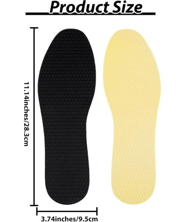 Thin Shoe Insoles - Three-Layer Latex Memory Foam Inserts for Men & Women | Cuttable Shock Absorbing Shoe Pads | Ideal for Shoe Repair & Replacement (Black US M: 4-10/W: 5-12 - Buy Online on GoSupps.com