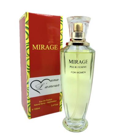 Muna L'amour Women's cologne 3.4 Fl. Oz. Eau de Parfum Spray (MIRAGE)
