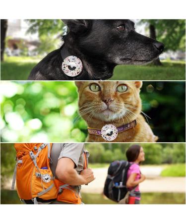 Linteker Protective Cover for Apple Airtag - Durable GPS Finder Case for Dog & Cat Collars - Transparent Flower Design - Buy Online on GoSupps.com