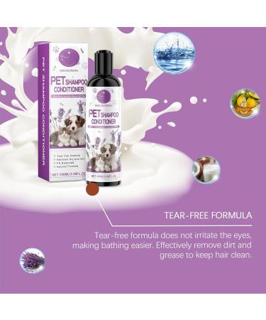 Sghtil Pet Shampoo and Conditioner Pet Shampoo and Conditioner Natural Detangling Pet Shampoo 100 ML Lavender Dog Shampoo | - Buy Online on GoSupps.com