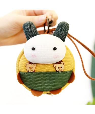 LANEYLI Pacifier Case for Diaper Bag - Canvas Pouch with Zipper Pocket - Holds 4 Pacifiers - Rabbit Design - 1 Pack - Perfect 1st Mother's Day Gift for New Mom - Yellow - Buy Online on GoSupps.com