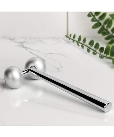 Facial Roller Massager - Cooling Metal for Contouring, Puffiness Reduction, Face Lift, Anti-Aging, and Skin Tightening - Botox Alternative for Wrinkle Reduction - With Gua Sha - Buy Online on GoSupps.com