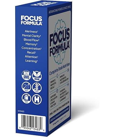 Nootropic Brain Supplement  Focus Capsules for Concentration Supports Energy Brain Booster with GABA DMAE and BACOPA Memory Support Supplement Cognitive Support 60 Veggie Tablets - Buy Online on GoSupps.com