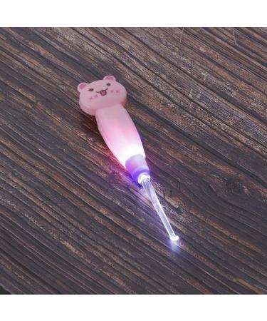 LED Ear Cleaner Kit for Kids and Adults - Ear Wax Removal Tool with Scoop Tweezers (Pink Cat) - Buy Online on GoSupps.com