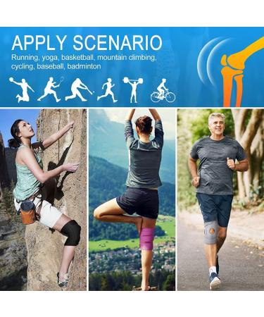 AVIDDA Knee Supports Open Patella Knee Brace for Men Women Neoprene Knee Braces for Joint Pain Sports Walking Running Gery Large 1Pair(18.5" to 22.5") Size M-XL: 18.5" to 22.5" Gery 1Pair - Buy Online on GoSupps.com