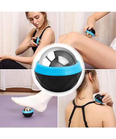 Cold Massage Scooter Ball | Stainless Steel Muscle Relief & Inflammation Reduction | Long-Lasting Cooling/Heat for Back Shoulders & Buttocks - Buy Online on GoSupps.com