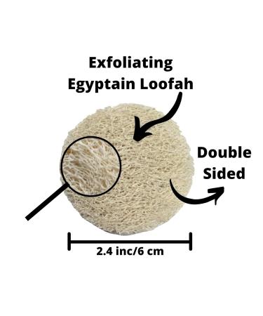Set of 10 Eco-Friendly Natural Loofah Facial Pads - Reusable Exfoliating Scrubber Rounds for Face Cleansing & Makeup Removal by Serrento - Buy Online on GoSupps.com