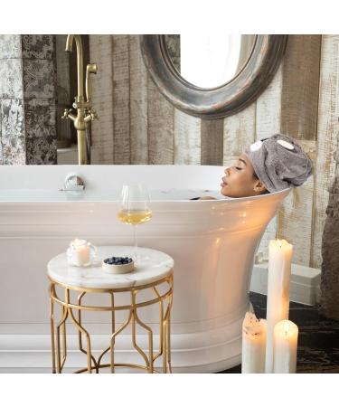 Ciieeo 5pcs Dry Hair Cap Wet Hair Turbans Fast Drying Towel Fast Drying Shower Cap Hair Drying Hat Rapid Drying Towel Polyester Nylon Warp Knitted Coral Fleece Girl Headband As Shownx5pcs 65X25CMx5pcs - Buy Online on GoSupps.com