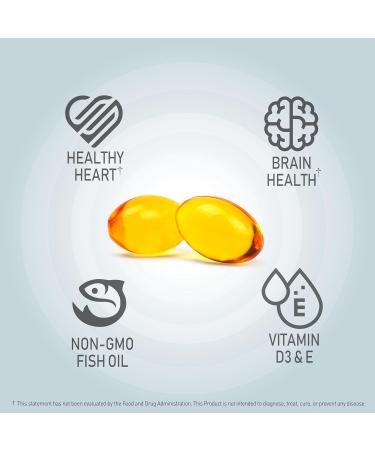 NANOWELL Wild Alaskan rTG Omega-3 Fish Oil 1196mg - EPA DHA Vitamin D3 & E - 120 Softgels 60 Day Supply 120 Count (Pack of 1) - Buy Online on GoSupps.com