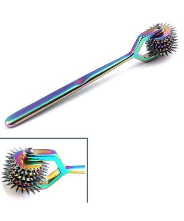 OdontoMed2011 Rotating Spur Neurological Wartenberg Pinwheel 5 Heads Stainless Steel - Multi Color Rainbow Pin Wheel - Buy Online on GoSupps.com