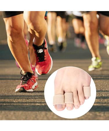 4-Piece Silicone Toe Protection Set | Adjustable Hose Bandage & Toe Caps for Corns Blisters & Pressure Relief - 15cm Off-White - Buy Online on GoSupps.com