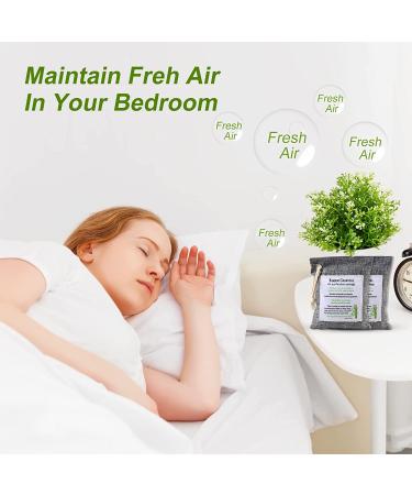 8 Pack Bamboo Charcoal Air Purifying Bags - Nature Activated Odor Eliminator for Closet, Car, Home - Includes Hooks for Easy Use - Buy Online on GoSupps.com