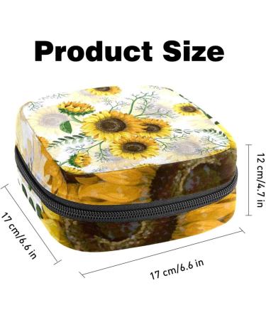 Shop Sunflower Ladies Napkin & Storage Bag - Portable Period & Breastfeeding Pillow Holder for Women & Teens - Buy Online on GoSupps.com