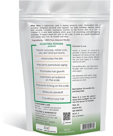  QURA QURA Aloe Vera Powder - 250 GM | 100% Pure Natural Powder No Additives No Preservatives. - Buy Online on GoSupps.com