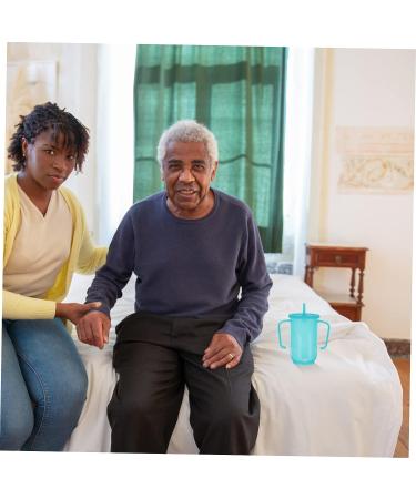 5pcs Elderly Feeding Mug Set | Leak-proof Nursing Straw Cups | Bedridden & Disabled Care | Spillproof Training Tumbler | Exclusive Bluex5pcs - Buy Online on GoSupps.com