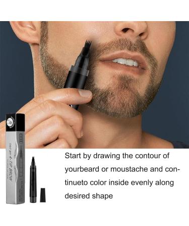 Bozento Beard Pen Waterproof Beard Filling Pen Kit Beard Pencil Filler for Men Black Bozento Beard Filler Beard Filler for Men Beard Pencil Filler for Men with 4 Tips (Dark Brown*2) - Buy Online on GoSupps.com
