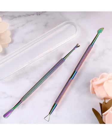 Stainless Steel Cuticle Pusher & Nail Polish Remover Tool Set by RONAVO - Pedicure Kit for Fingernail and Toenail Care - Buy Online on GoSupps.com