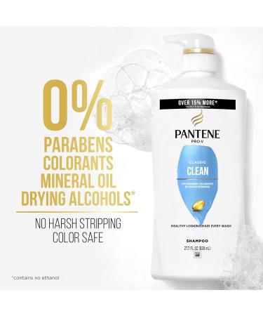 Pantene Classic Clean Shampoo Twin Pack with Hair Treatment - 55.9 fl oz (NEW Version) - Buy Online on GoSupps.com