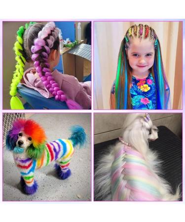 6 Colors Hair Chalk for Girls Kids - Non-Toxic Temporary Hair Dye Pens for Party Cosplay - Washable Hair Color Kit - AOOWU - Buy Online on GoSupps.com