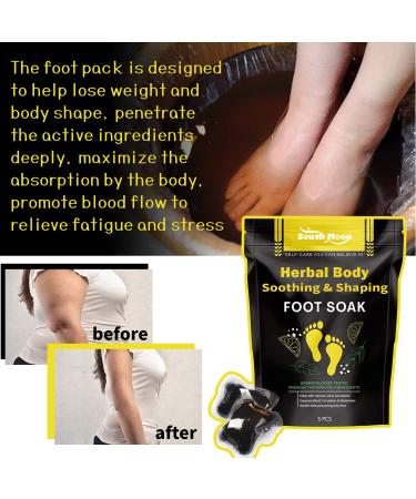 Herbal Detox Foot Soak Beads - Body Cleansing & Shaping Treatment (2 Packs/10 PCS) - Buy Online on GoSupps.com