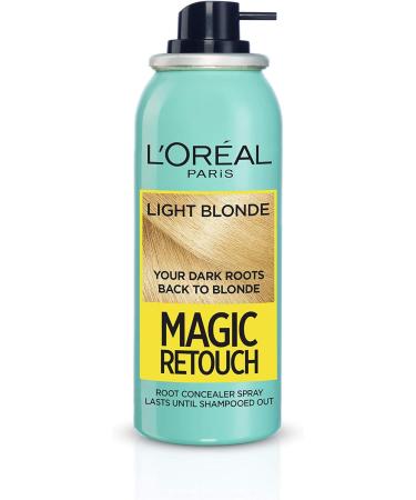 L'Or al Magic Retouch Dark Roots Instant Root Concealer Spray For Blondes With Dark Roots 75 Ml Colour: Medium To Dark Blonde LIGHT BLONDE 75 ml (Pack of 1) - Buy Online on GoSupps.com