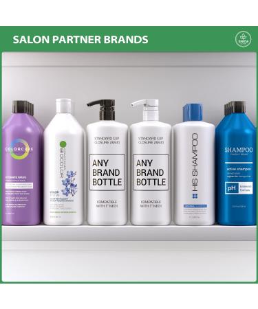 Universal Shampoo Conditioner Pump for 1L Bottles - 33.8 oz (2 Pack, White) - Buy Online on GoSupps.com