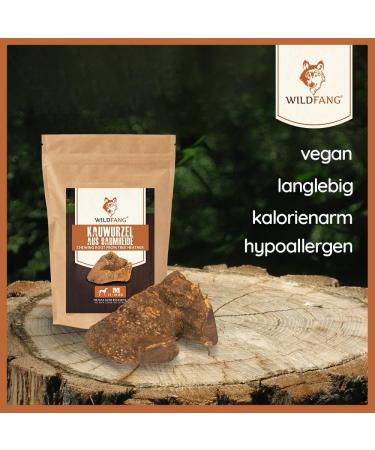 Wildfang Chewing Root for Dogs | Durable Dental Chew Toy | Splinter-Low Tree Heath Wood | Optimal Care for Puppies & Dogs (M: 151g-300g) - Buy Online on GoSupps.com