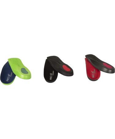 PRO 11 WELLBEING Slim Fit 3/4 Orthotic Insoles for Plantar Fasciitis - 1 Pair, Pink (9/10.5 UK) - Buy Online on GoSupps.com