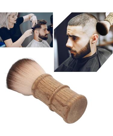 Hair Cutting Neck Dust Brush Home Salon Barber Fiber Hair Wooden Handle Face Neck Hair Dust Cleaning Brush - Buy Online on GoSupps.com