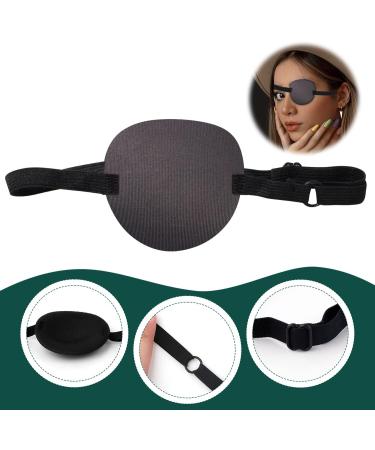 4pcs Adjustable 3D Eye Patches for Adults | Soft Lazy Eye Patches for Weak Vision & Strabismus Recovery (Gray) - International Shipping Available - Buy Online on GoSupps.com