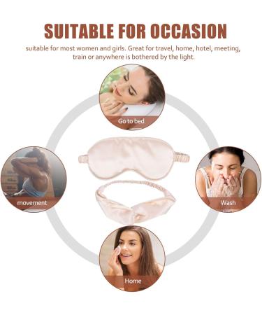 Three Piece Eye Mask Set for Girls | Women's Animal Masks & Hair Ties | Cozy Beige Sleeping Mask & Head Wraps - Buy Online on GoSupps.com