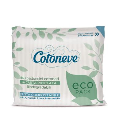 Cotton sticks made from recycled paper 160 pieces