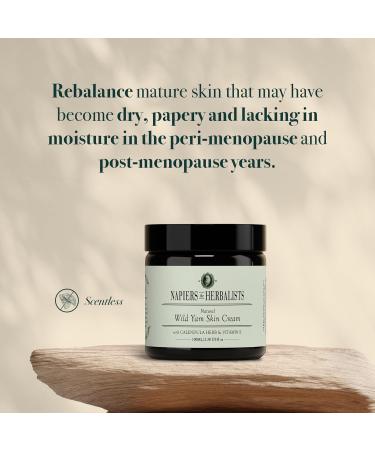 Napiers Vegan Wild Yam and Marigold Cream - Natural Relief for Menopause and Perimenopause Symptoms and Dry Skin - 100 ML (Scentless) - Buy Online on GoSupps.com
