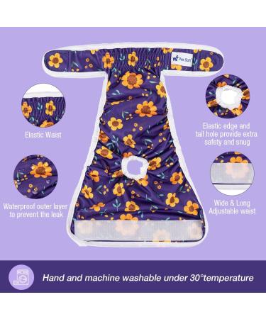 Reusable PET Soft Dog Diapers for Bitches - High-Suction Incontinence Heat Pants (3 Pack XL) - International Shipping Available - Buy Online on GoSupps.com