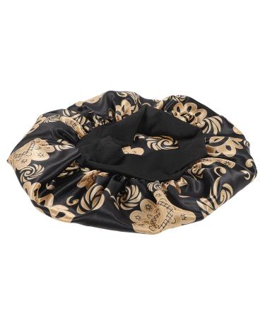 Healeved Girls Hair Ties and Sleep Cap Set - Satin Printing, Elastic Headband, Shower Cap - 2pcs, 26x26cm - As Shown - Buy Online on GoSupps.com