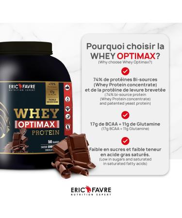 WHEY OPTIMAX PROTEIN +74% Bi-Source Protein: WPC + Patented Protein 17 g BCAA 11 g Glutamine Low Sweet and Unctuous|Ideal - Buy Online on GoSupps.com