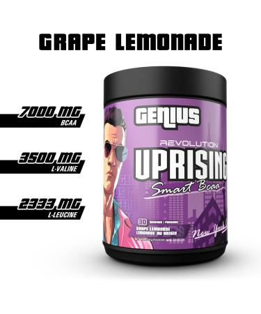 Revolution Nutrition Uprising Genius BCAA 3:1:2 Lion's Mane Nootropics Formula 315g 30 Servings Grape Lemonade Grape Lemonade 315g - Buy Online on GoSupps.com