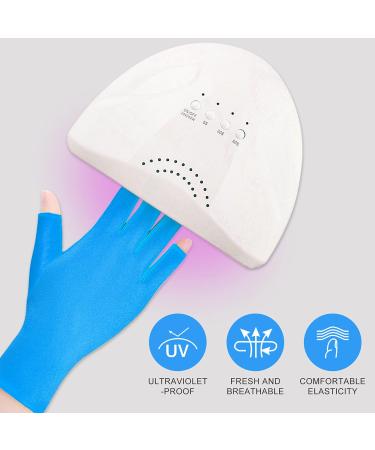 minkissy 1 Pair Nail Gloves Manicure Nail Art Mittens Uv Shield Gloves Hands Glove Down Mittens Gloves Skincare Gloves Nail Lamp Glove Dryer Elastic Hand Gloves Child Blue - Buy Online on GoSupps.com