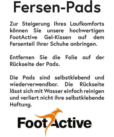 Foetactive Gel Pads - 4 Pcs - Soft Fersen Gel Pillow for Enhanced Running Comfort - Shop Now! - Buy Online on GoSupps.com