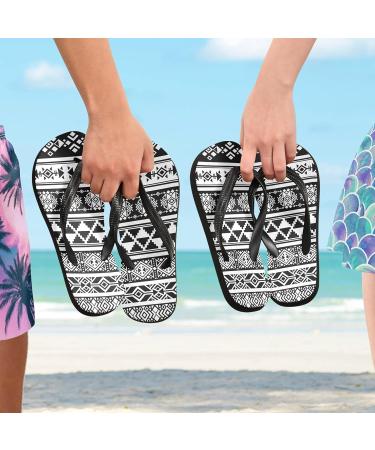 Mnsruu African Mexican Azican-Zick Flip Flops & Sandals | XXL Travel Slippers for Men & Women - Perfect for Hotel Spa & Bedroom - Buy Online on GoSupps.com