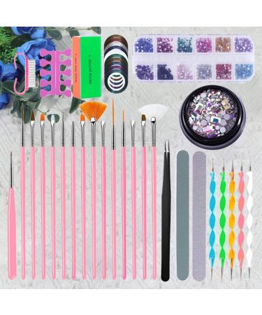 1 Set Manicure Pedicure Kit Diamond Rhinestones Nail Supplies Kit Rhinestones for Nails Nail Rhinestone Nail Dotting Tools Nail Buffer Nail Tools Nail Art Pen Kit Nail Lamp Painted - Buy Online on GoSupps.com