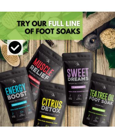 Tea Tree Oil Foot Soak for Softening Feet - 1 lb Epsom Salt Pedicure Soak - Buy Online on GoSupps.com